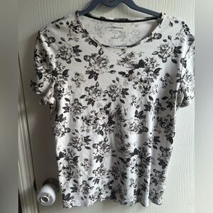 Croft & Barrow Women's Floral Short Sleeve Tee